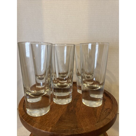 Libbey Crisa 5.37 Oz Shot Style Glasses 5 3/8” Heavy Glass Sipping or Tasting - Picture 1 of 7